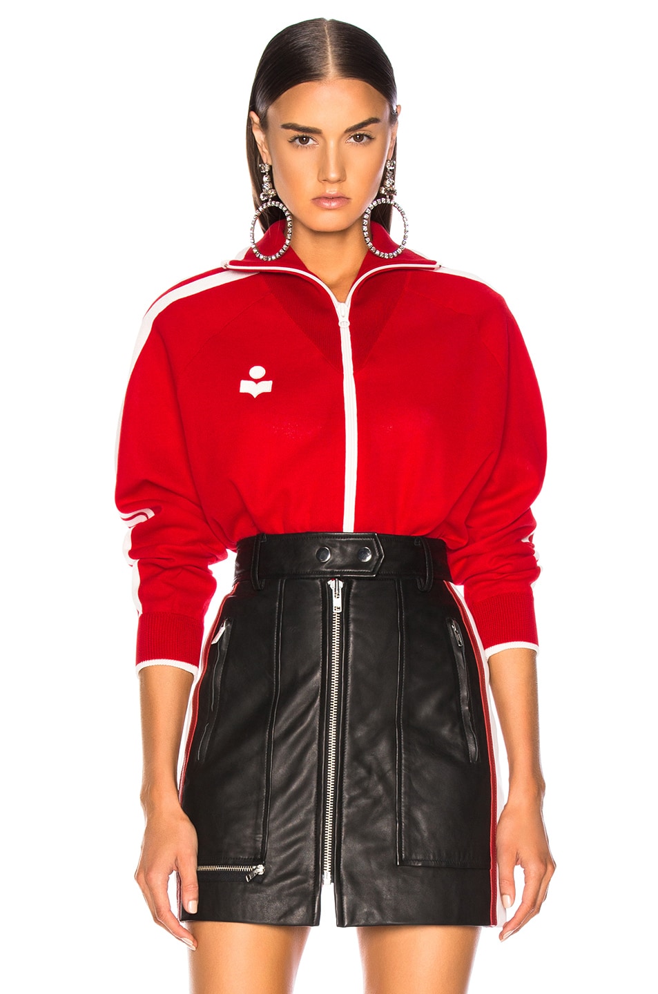 Image 1 of Isabel Marant Etoile Darcey Jacket in Red