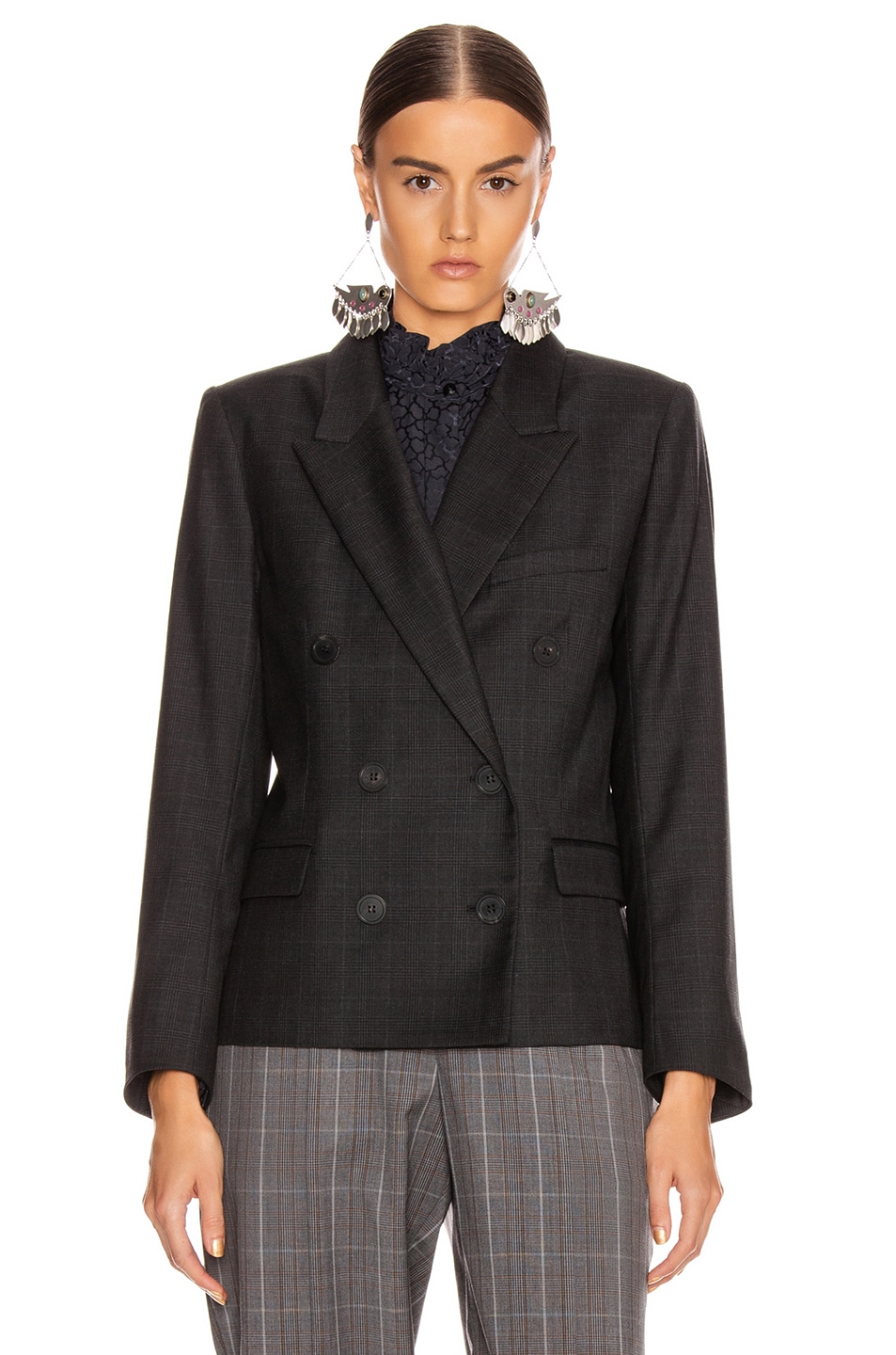 Isabel Marant Etoile Visby Blazer in Anthracite | FWRD