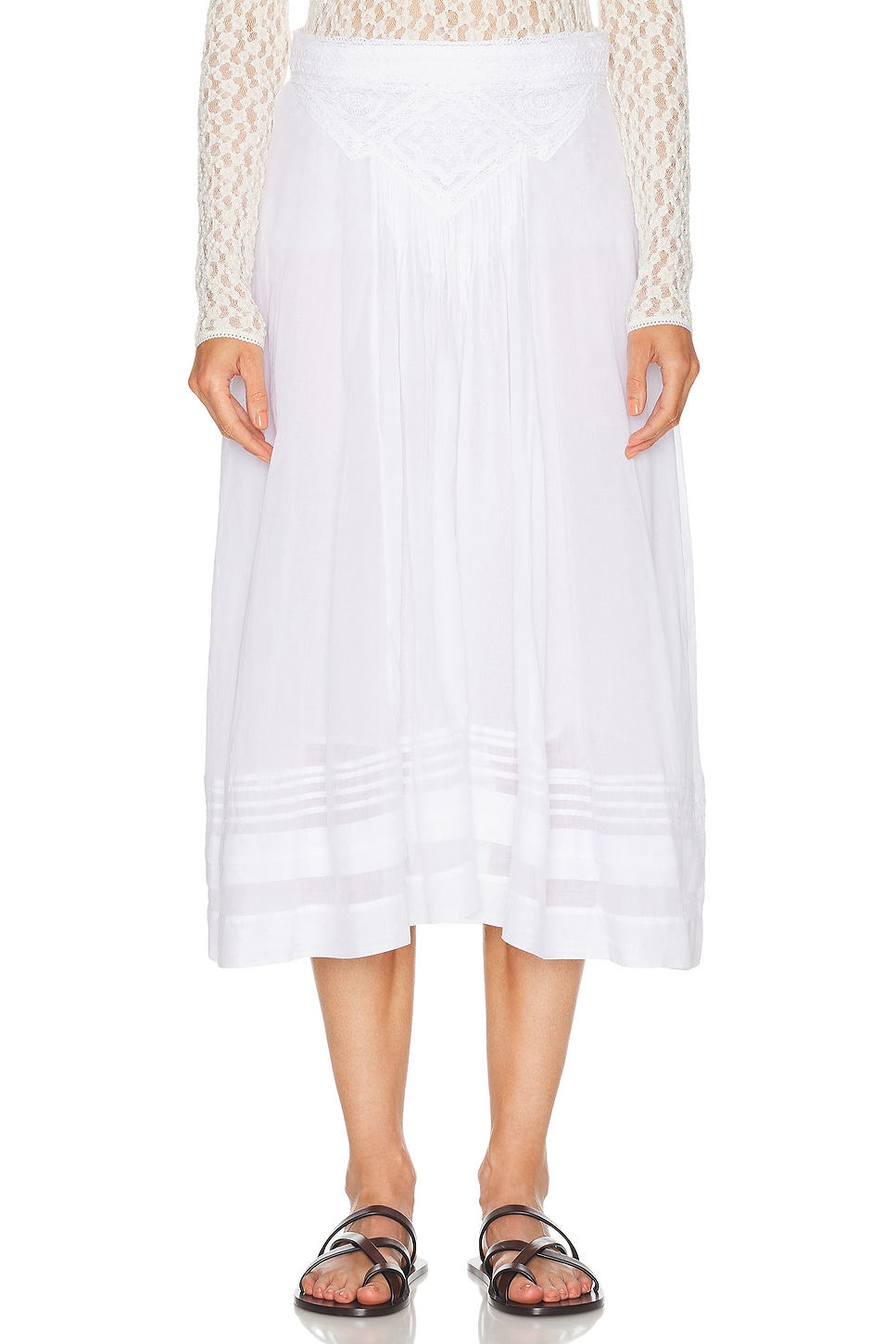 Garliana Skirt in White