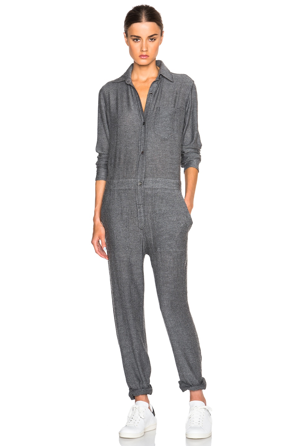 Image 1 of Isabel Marant Etoile Peters Tap Dance Jumpsuit in Anthracite