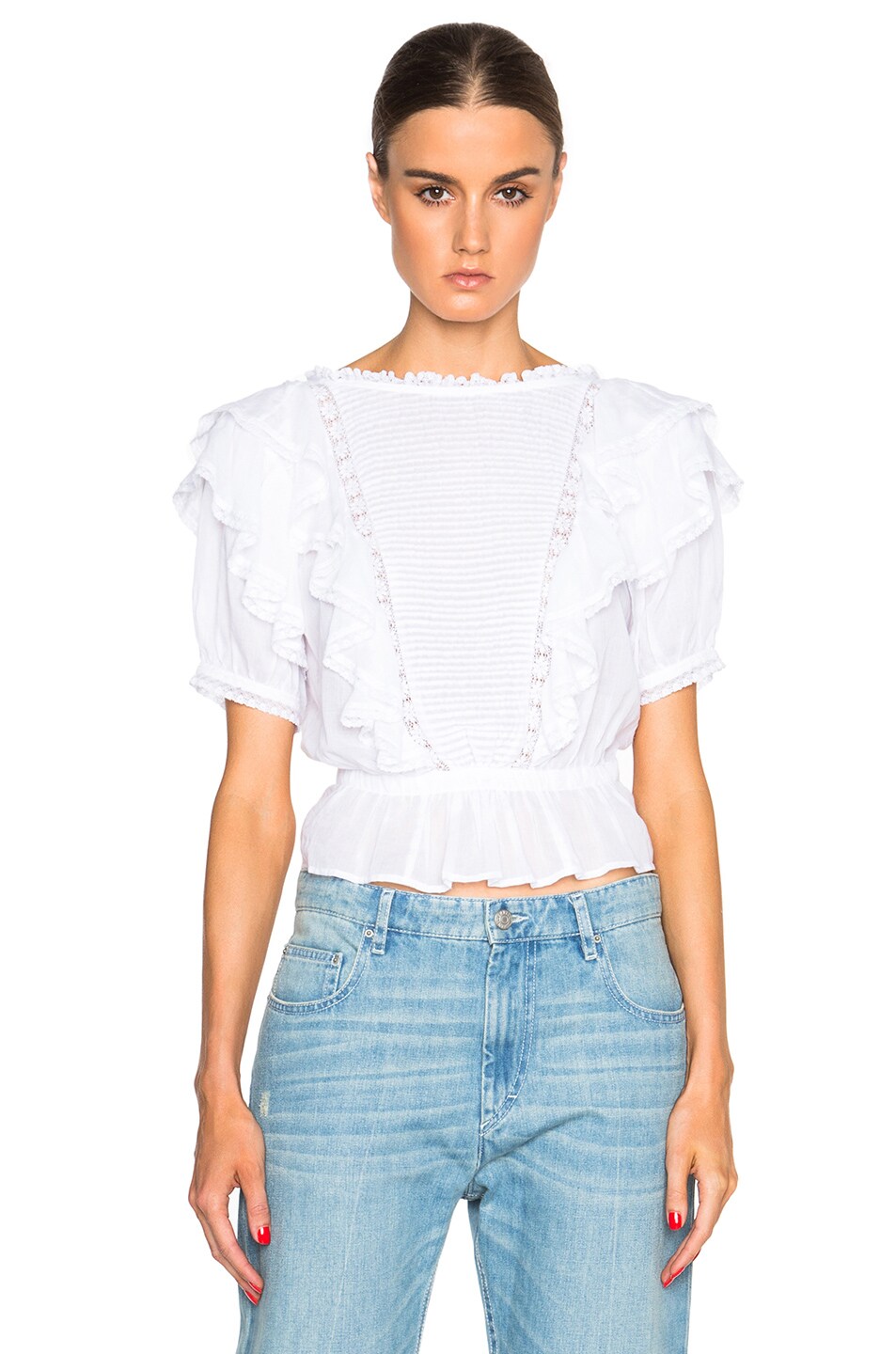 Image 1 of Isabel Marant Etoile Nathan Alice Items Top in White