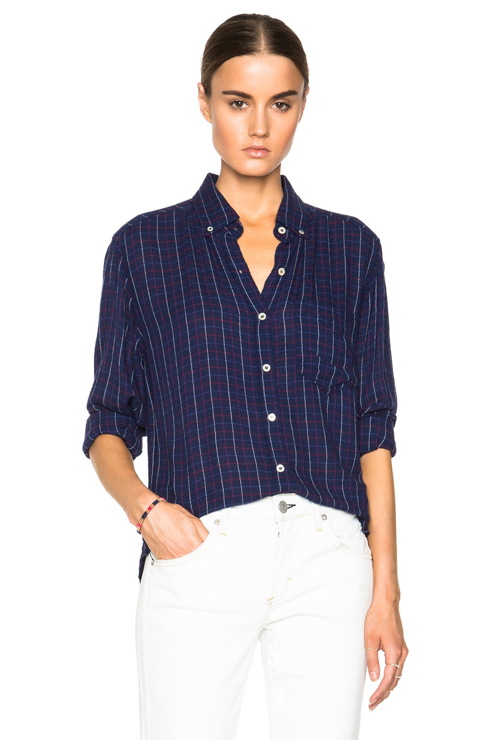 Image 1 of Isabel Marant Etoile Prune Tap Dance Shirt in Midnight
