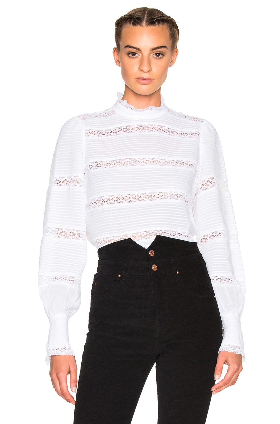 Image 1 of Isabel Marant Etoile Ria Vintage Top in White