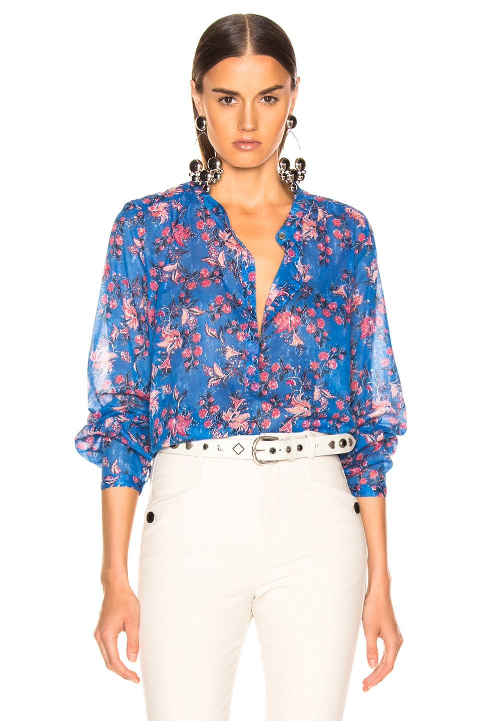 Image 1 of Isabel Marant Etoile Maria Top in Blue