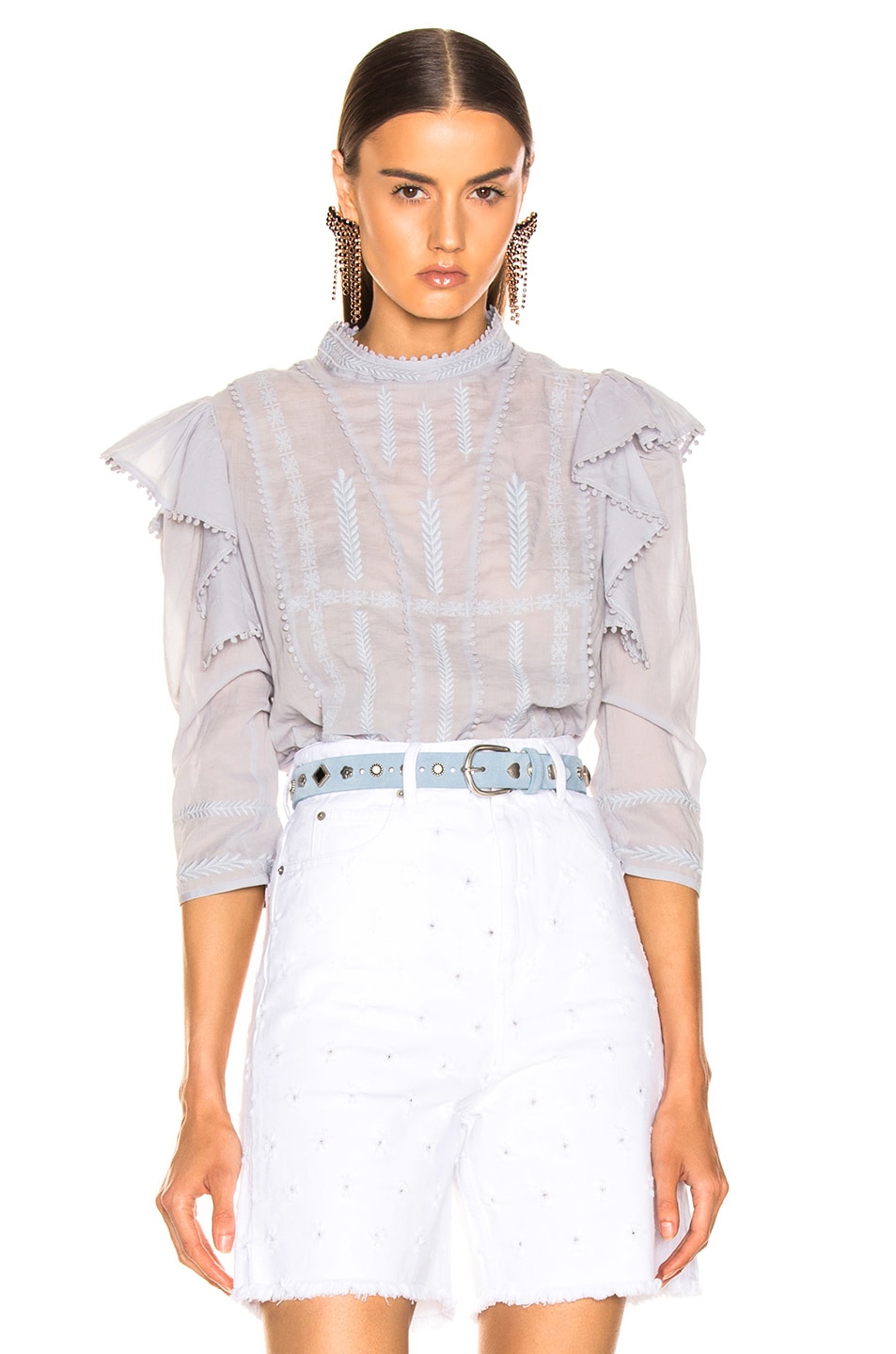 Image 1 of Isabel Marant Etoile Anny Top in Light Blue