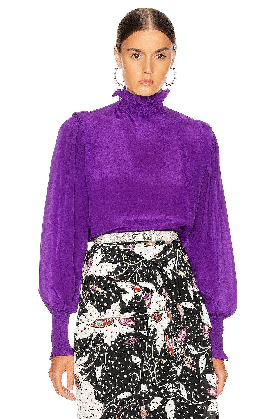 Image 1 of Isabel Marant Etoile Yoshi Top in Purple