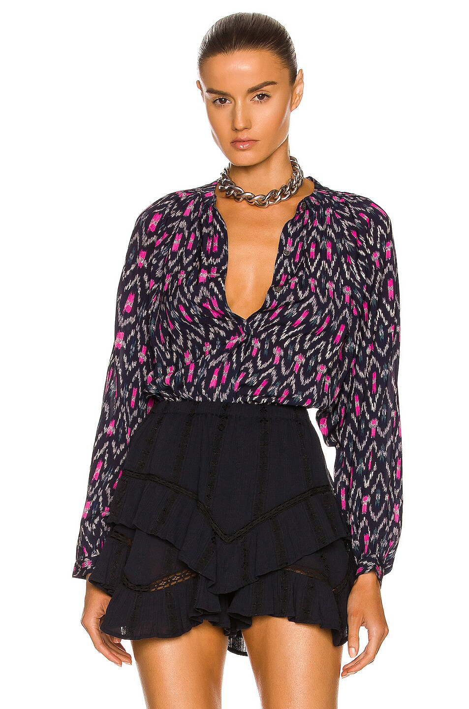 Image 1 of Isabel Marant Etoile Aurora Top in Faded Night