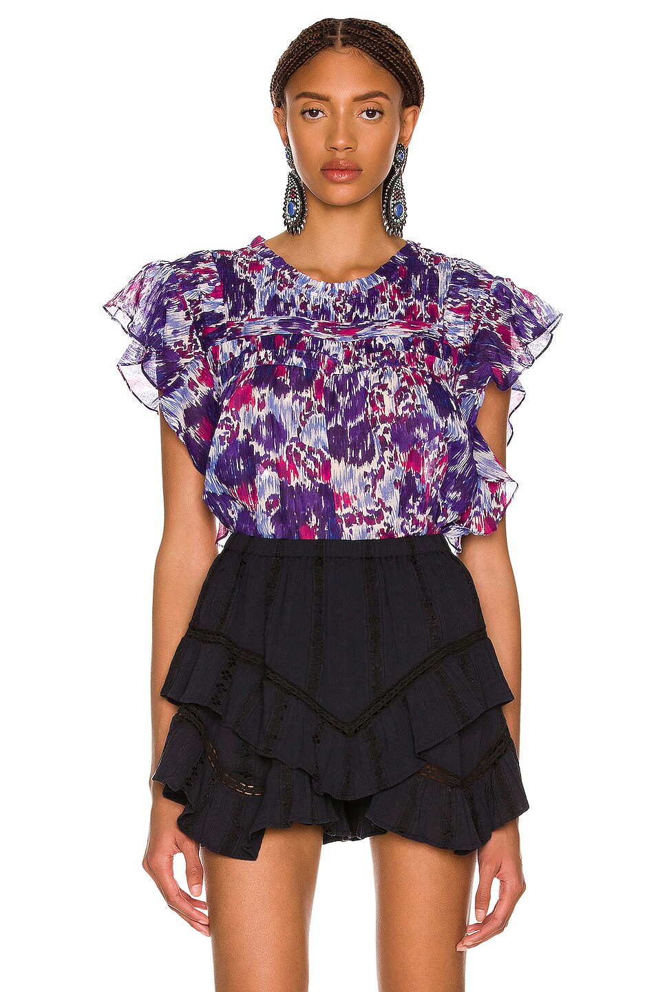 Image 1 of Isabel Marant Etoile Layona Top in Blue