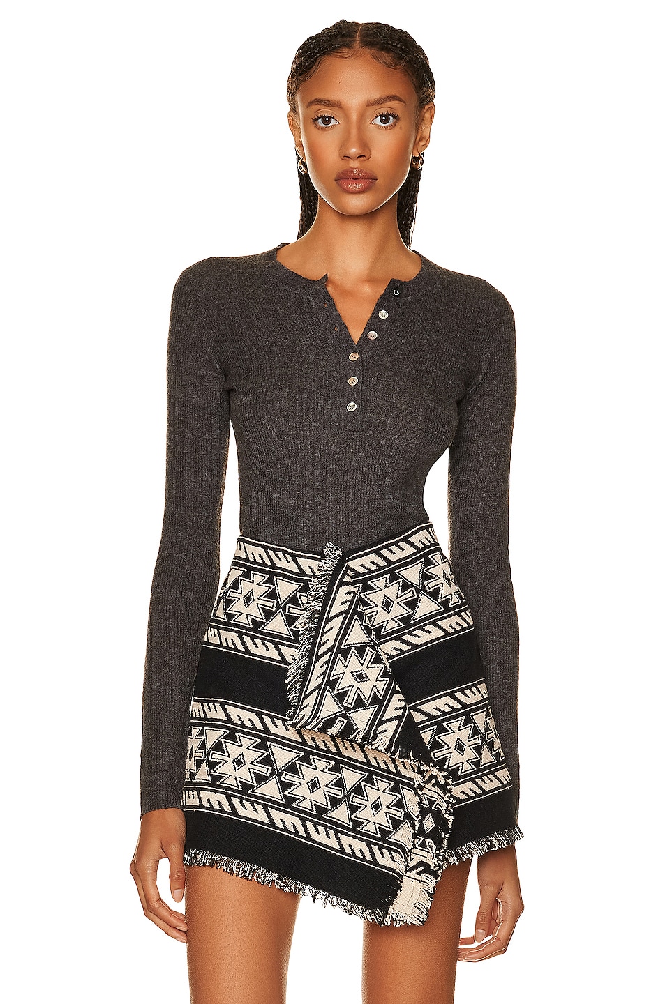 Image 1 of Isabel Marant Etoile Faustine Top in Anthracite