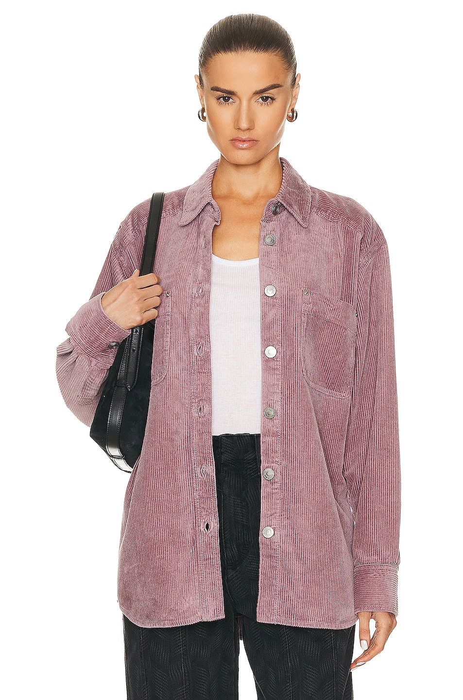 Isabel Marant Etoile Randal Shirt in Lilac | FWRD