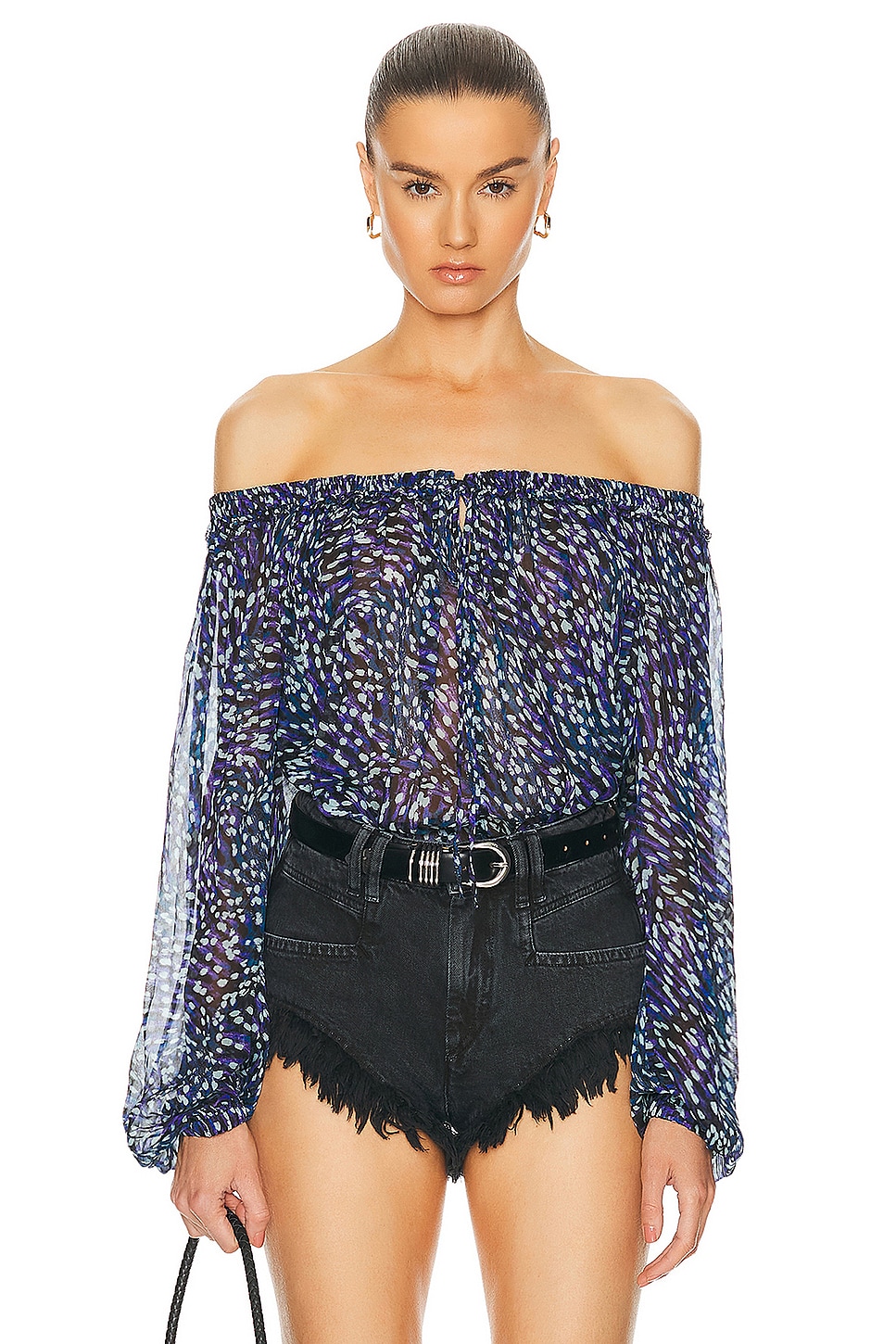 Image 1 of Isabel Marant Etoile Vutti Top in Midnight