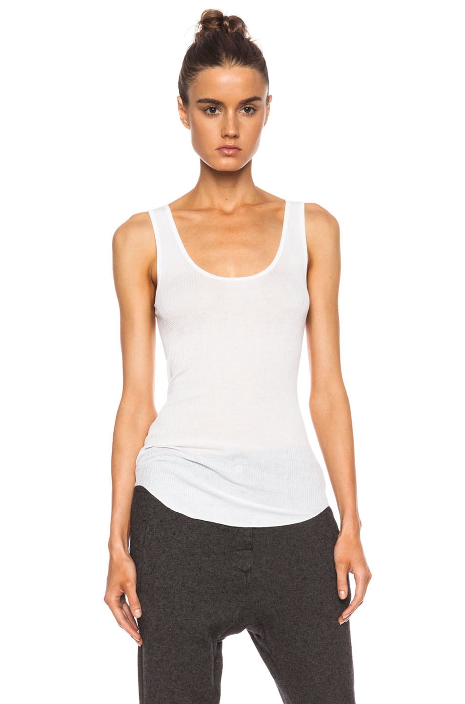 Isabel Marant Etoile Louisa Cotton Tank in White | FWRD