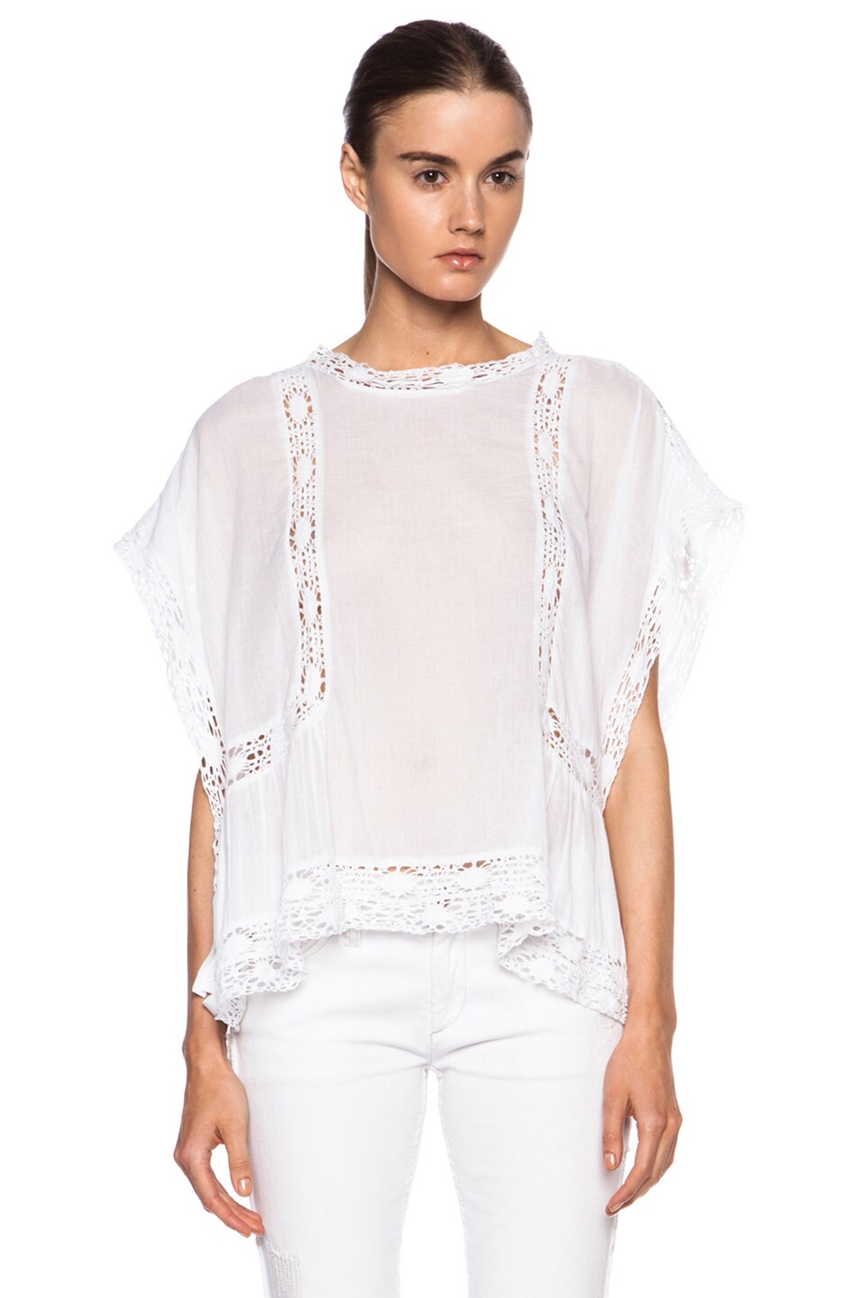 Image 1 of Isabel Marant Etoile Duffy Cotton Top in Duffy