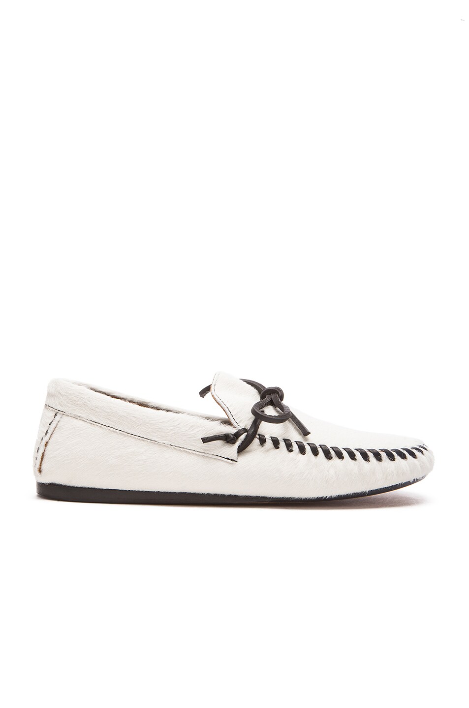 Image 1 of Isabel Marant Etoile Fodih Calf Hair Moccasins in White