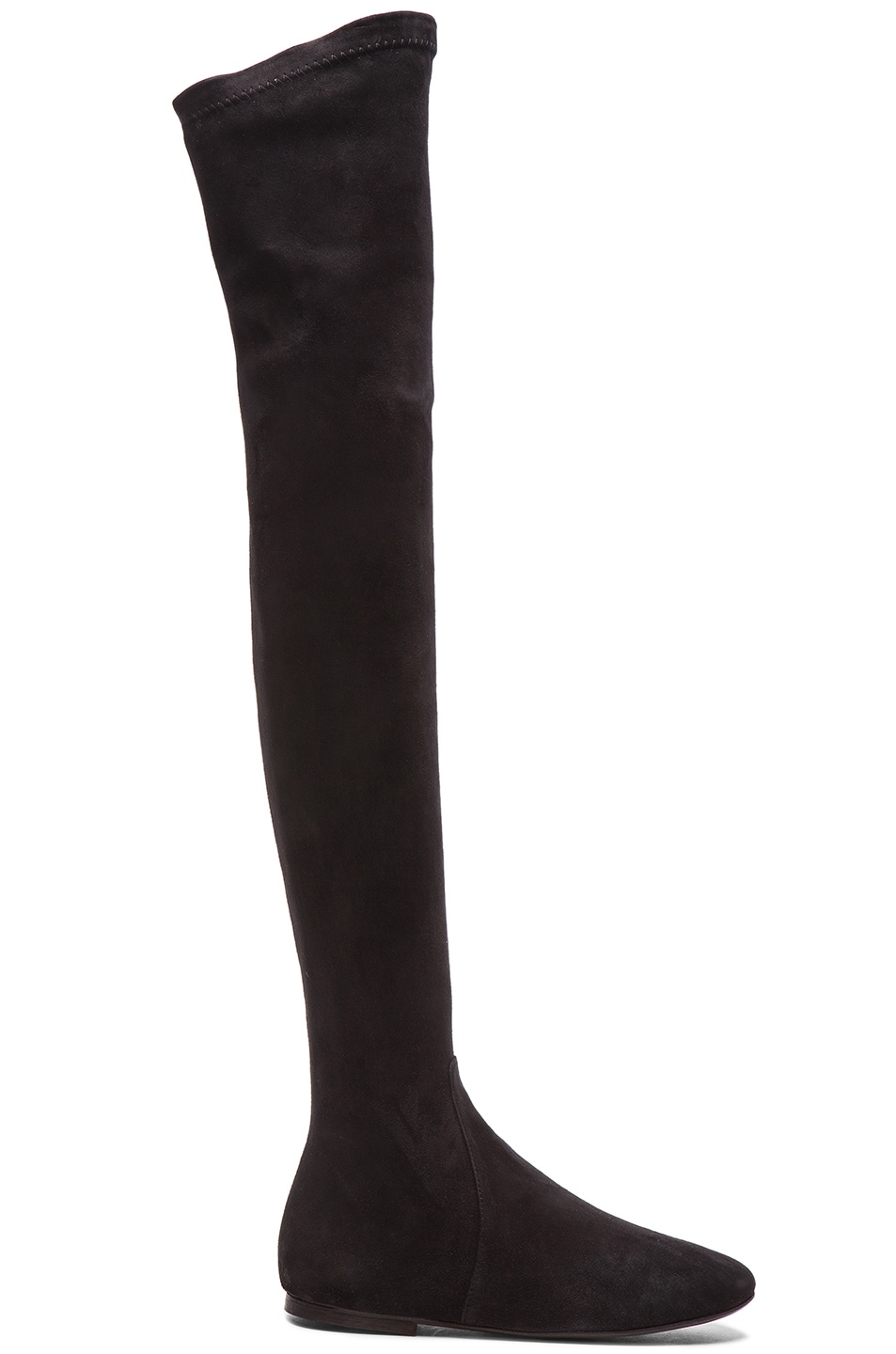 Image 1 of Isabel Marant Etoile Brenna Over the Knee Suede Boots in Black