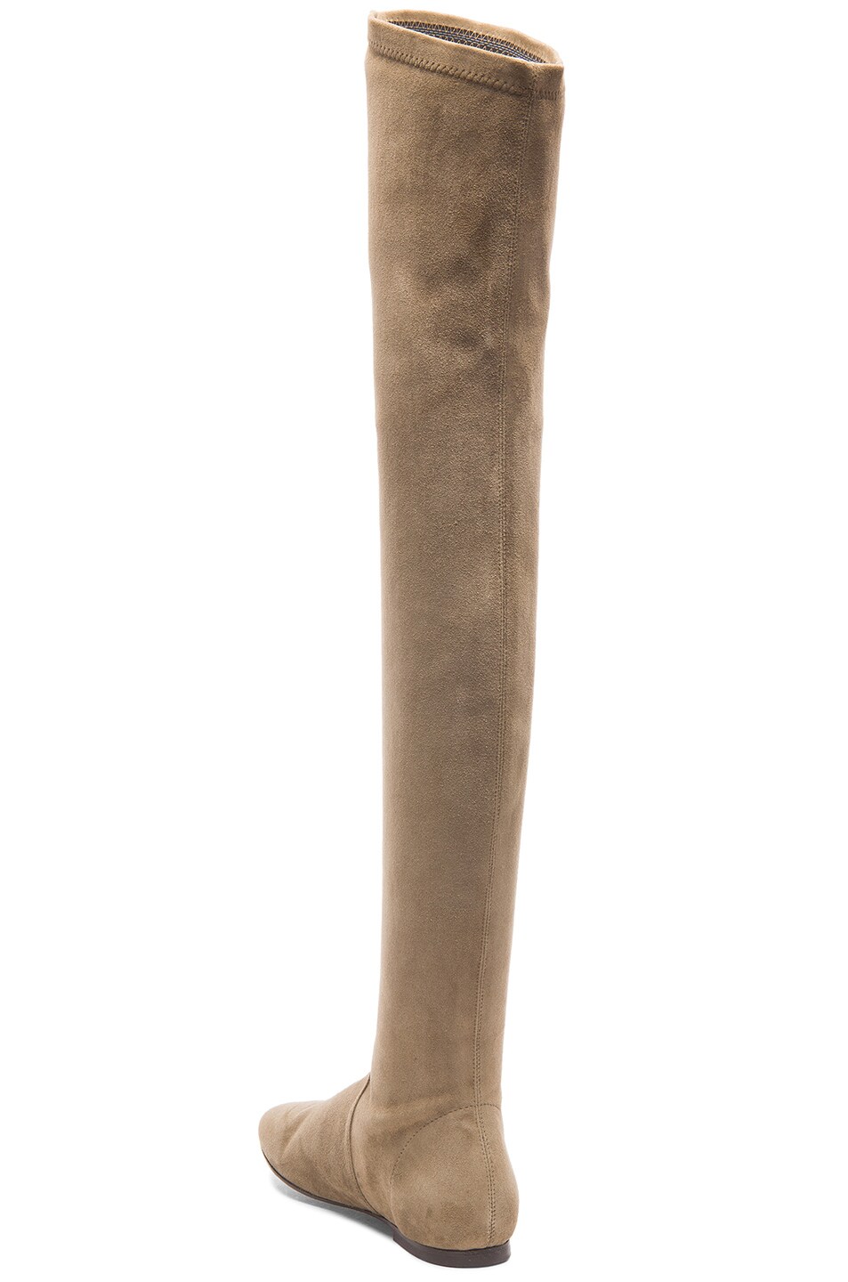 Isabel Marant Etoile Brenna Over the Knee Suede Boots in Taupe | FWRD