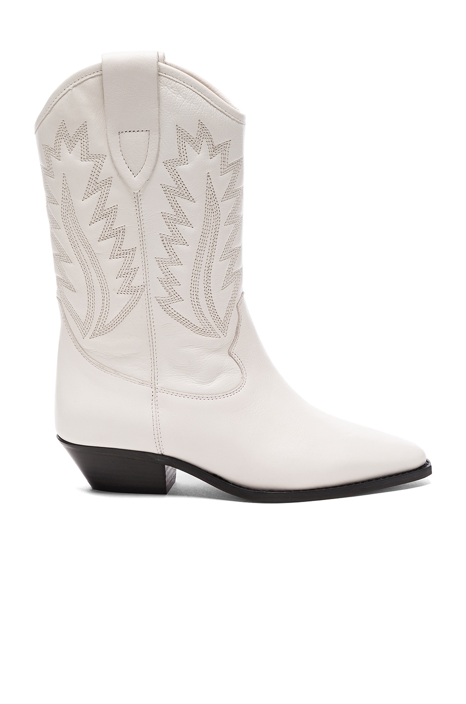 Image 1 of Isabel Marant Etoile Leather Dallin Boots in White