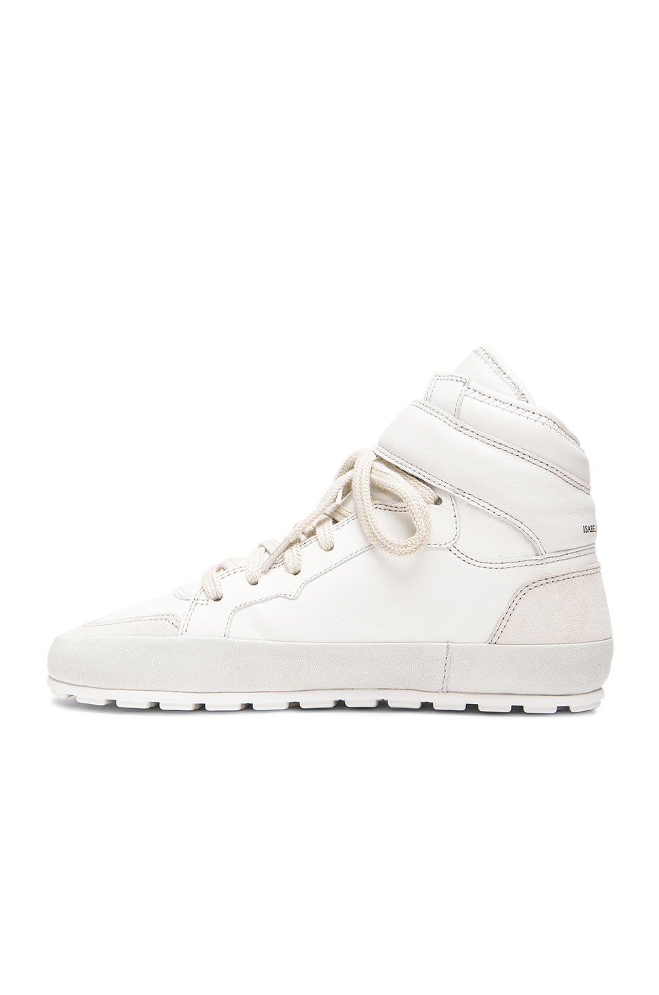 Isabel Marant Etoile Bessy Hip Hop Leather Sneakers in White | FWRD