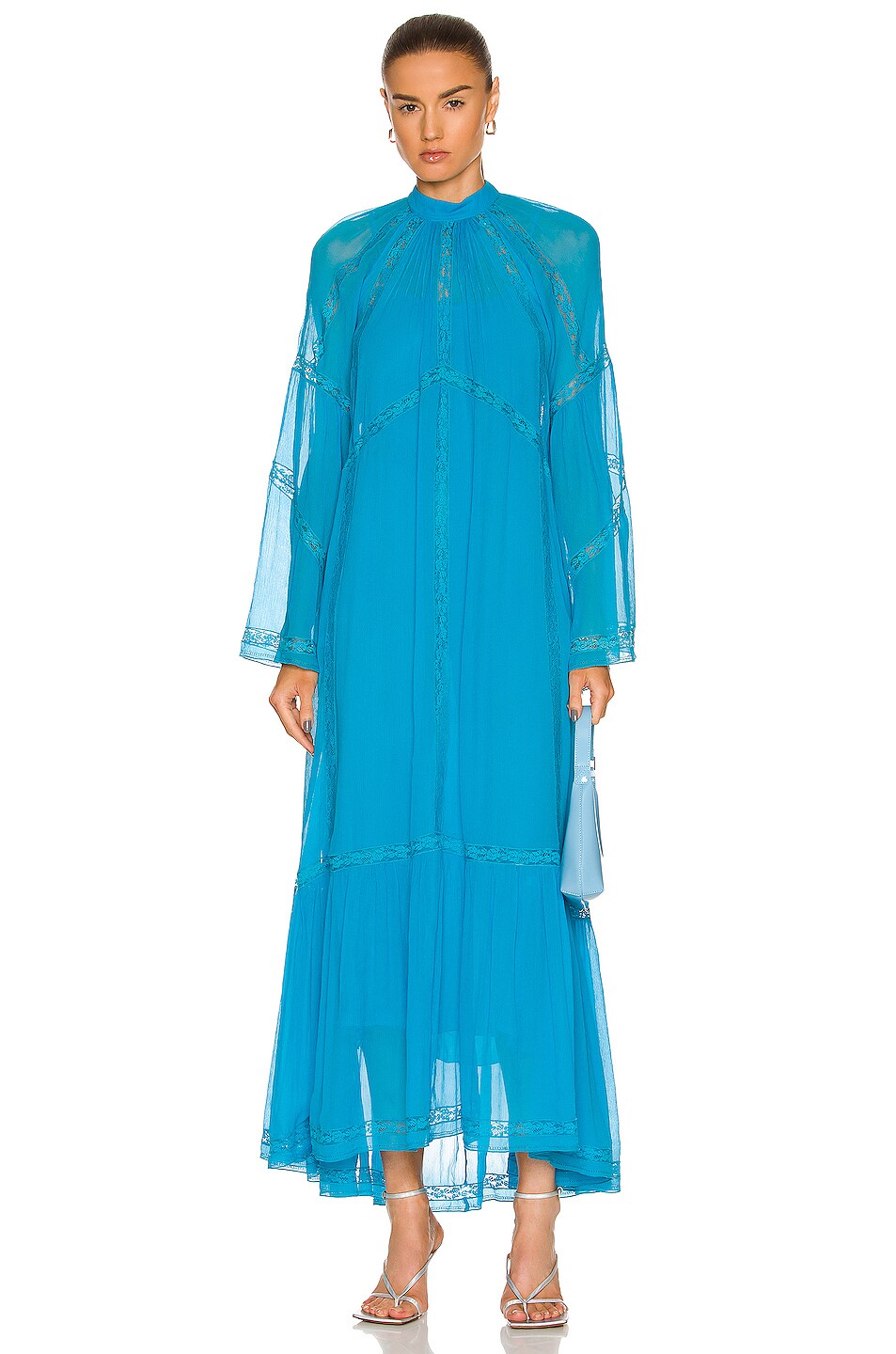 Image 1 of Etro Bird Dress in Blue