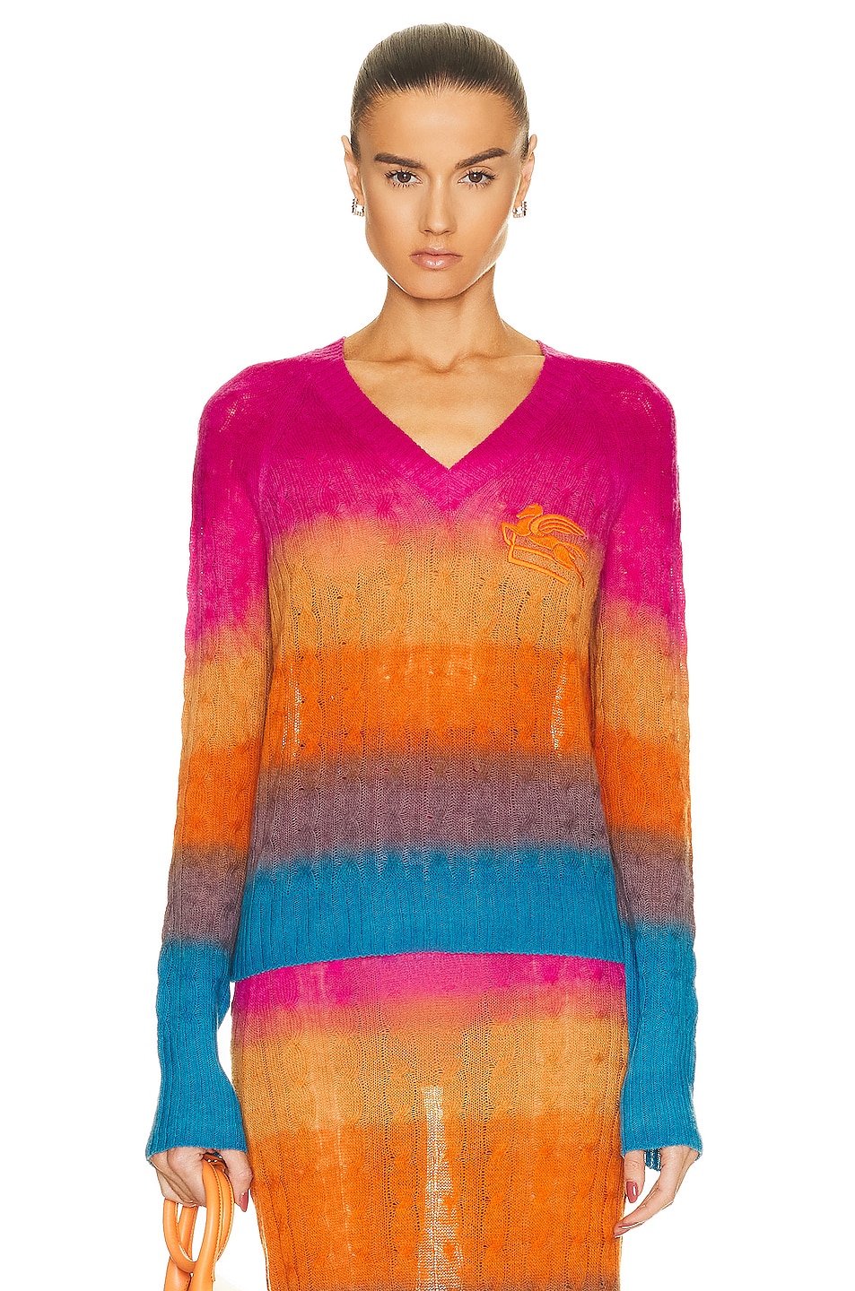 Image 1 of Etro Long Sleeve Sweater in Multi