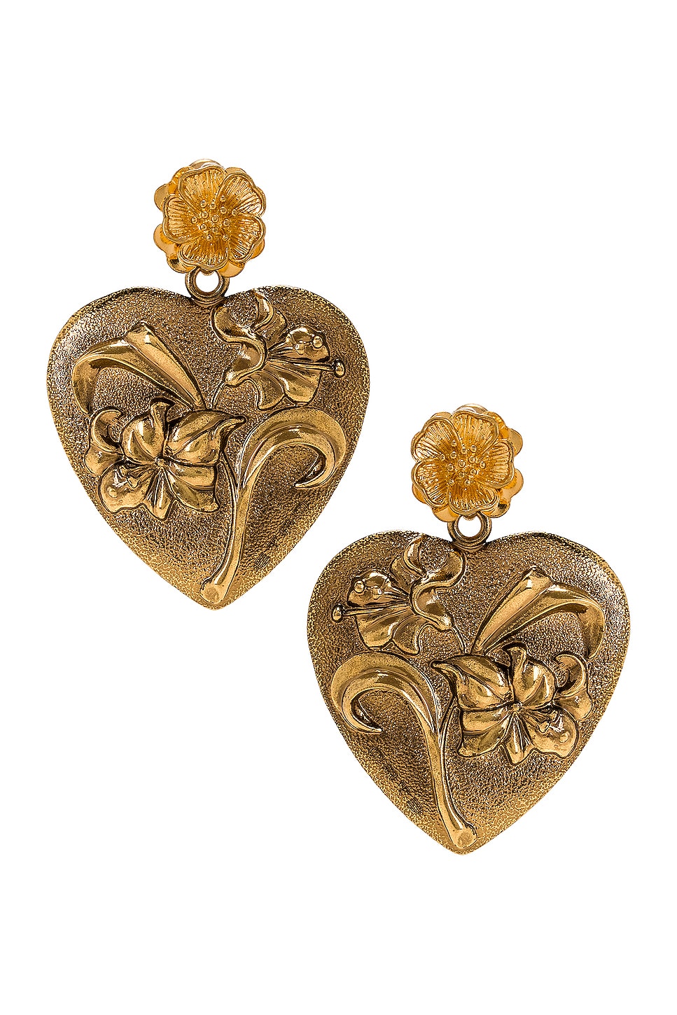 Image 1 of Etro Heart Earrings in Multi