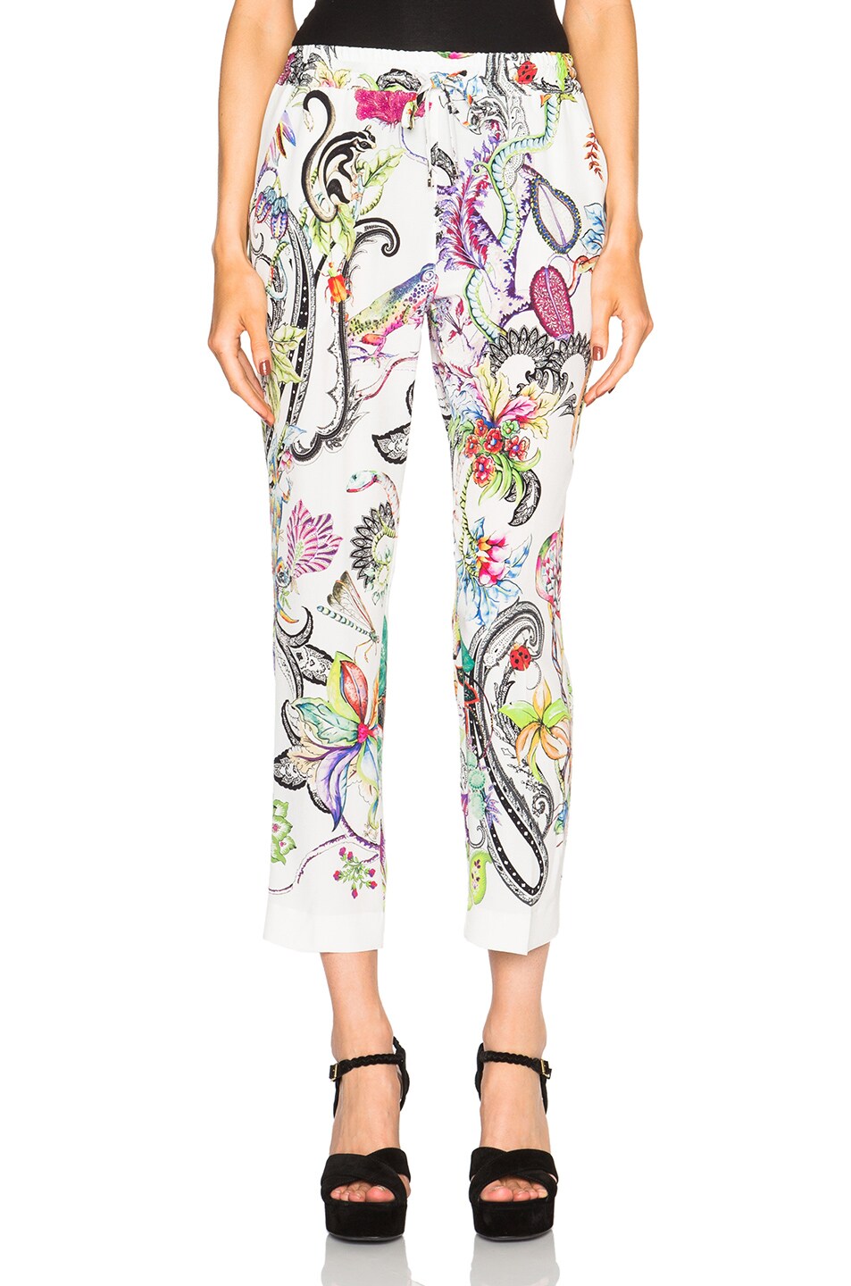 Image 1 of Etro Printed Pants in White