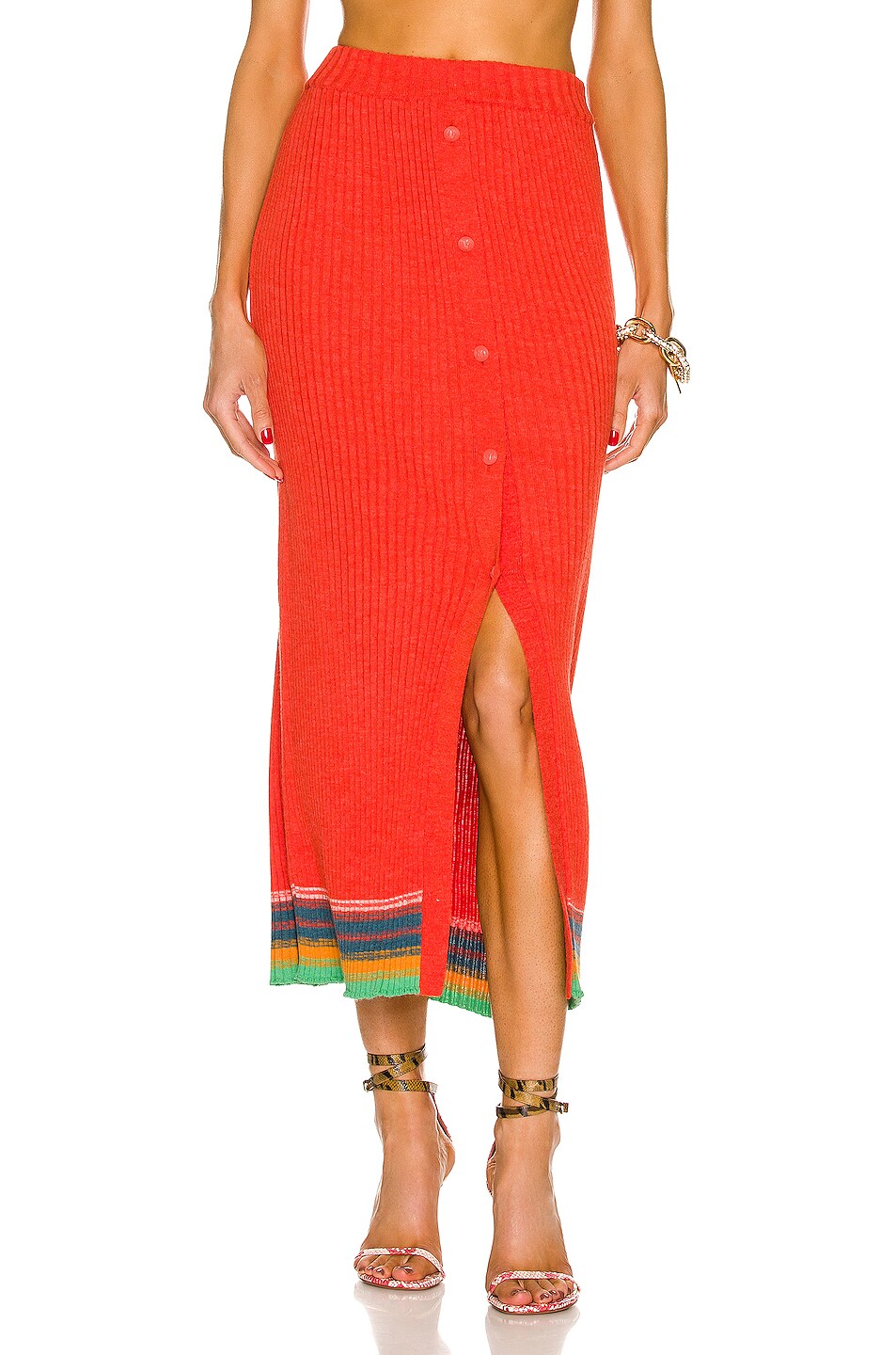 Image 1 of Etro Sweet Sweater Skirt in Rosso