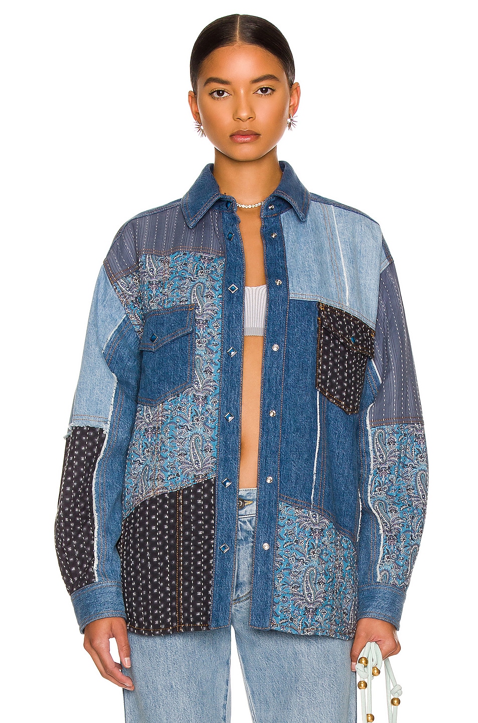 Image 1 of Etro Love Jean Shirt in Blue