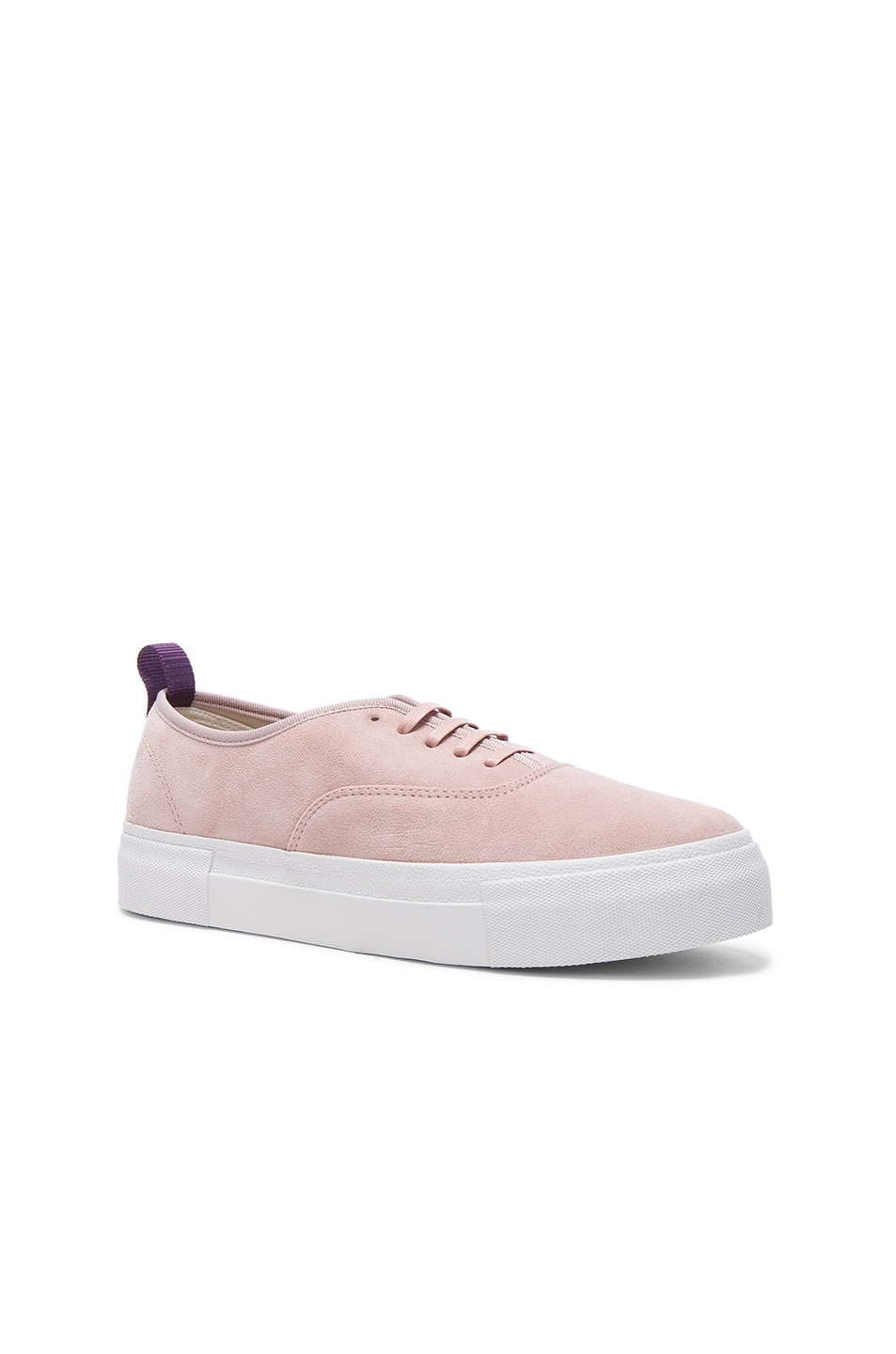 Image 1 of Eytys Suede Mother Sneakers in Powder Pink