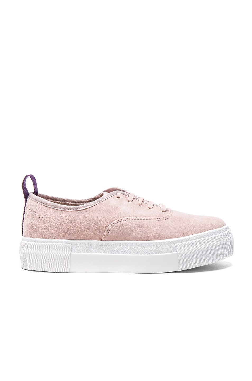 Image 1 of Eytys Suede Mother Sneakers in Powder Pink