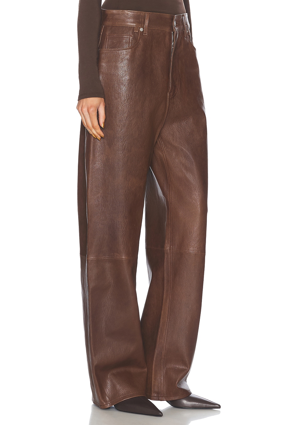 Shop Ezr Baggy Pant In Brown