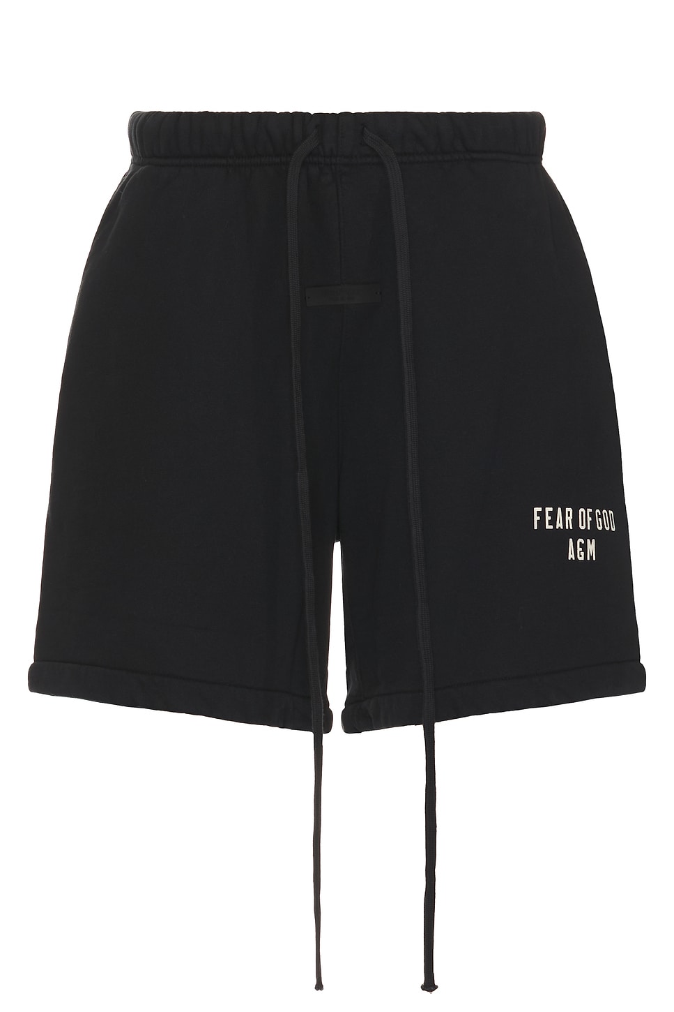 Image 1 of Fear of God ESSENTIALS Heavy Fleece Soccer Short in Black