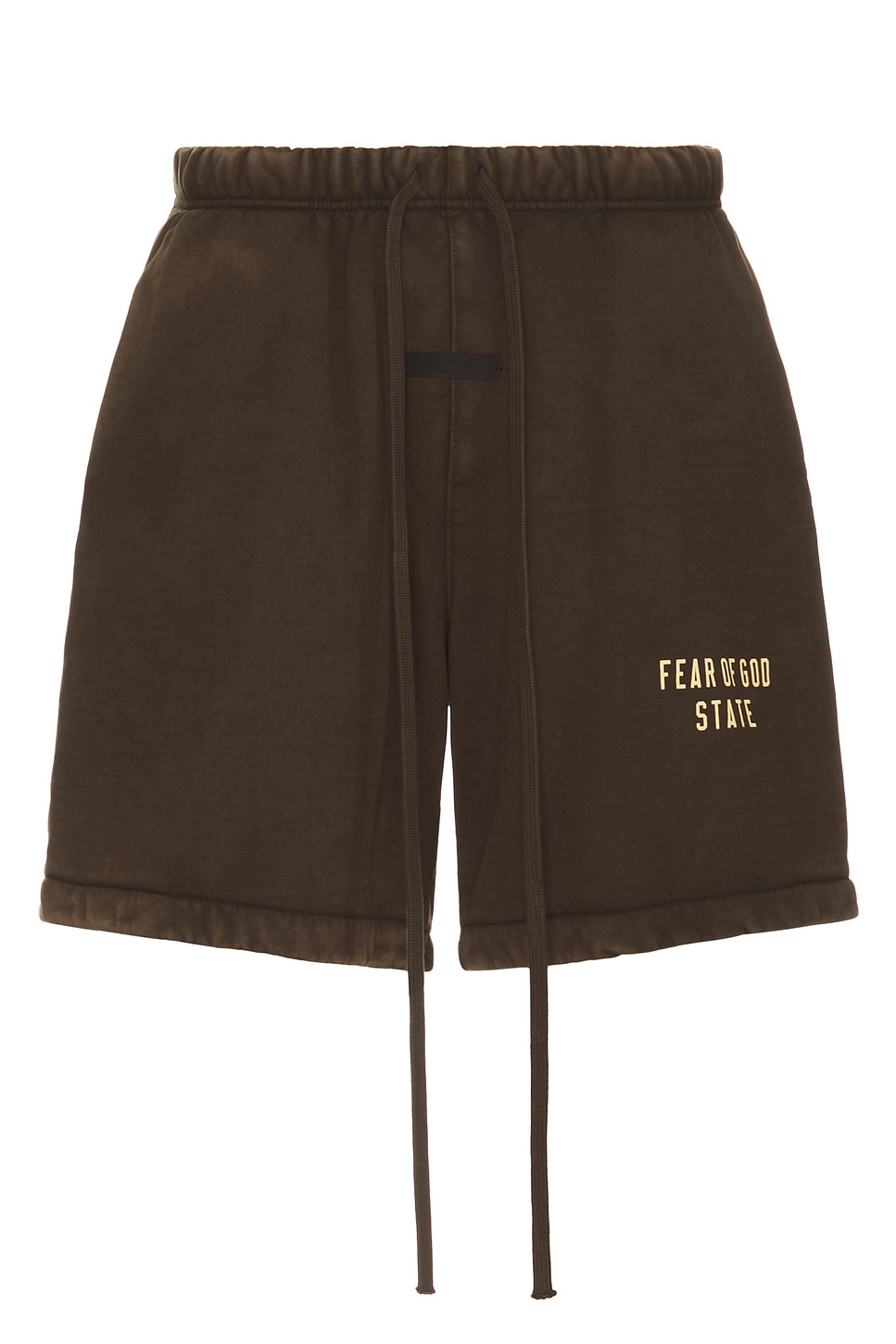 Image 1 of Fear of God ESSENTIALS Heavy Fleece Soccer Short in Brown