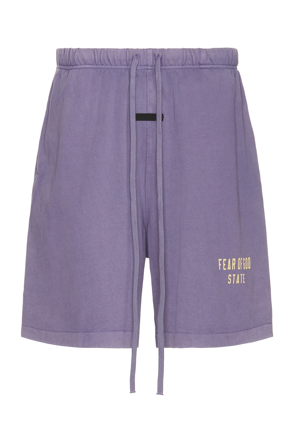 Image 1 of Fear of God ESSENTIALS Heavy Jersey Soccer Short in Lavender