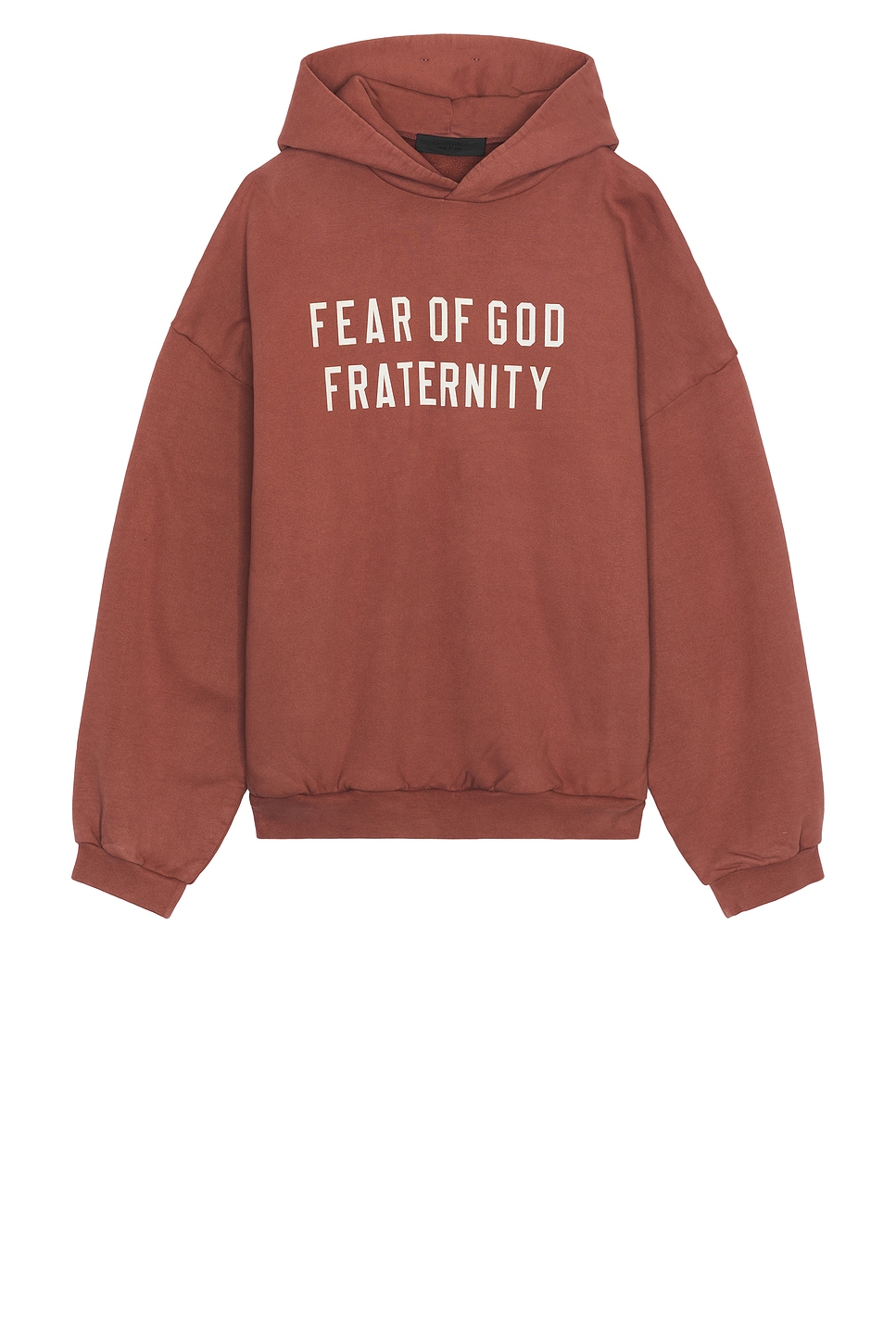 Image 1 of Fear of God ESSENTIALS Heavy Fleece Hoodie in Crimson