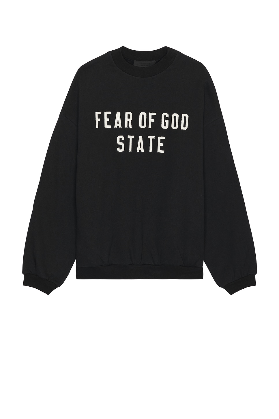 Heavy Fleece Crewneck in Black