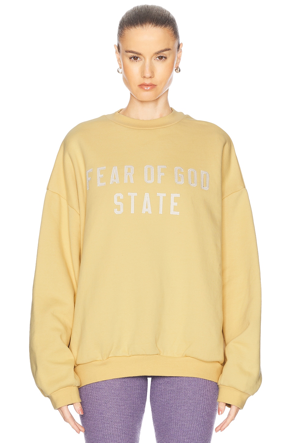 Heavy Fleece Crewneck in Yellow