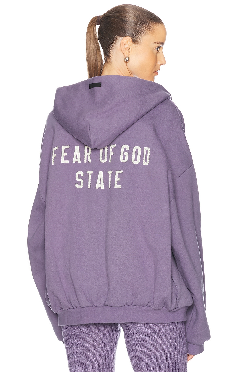 Heavy Fleece Fullzip Hoodie in Purple