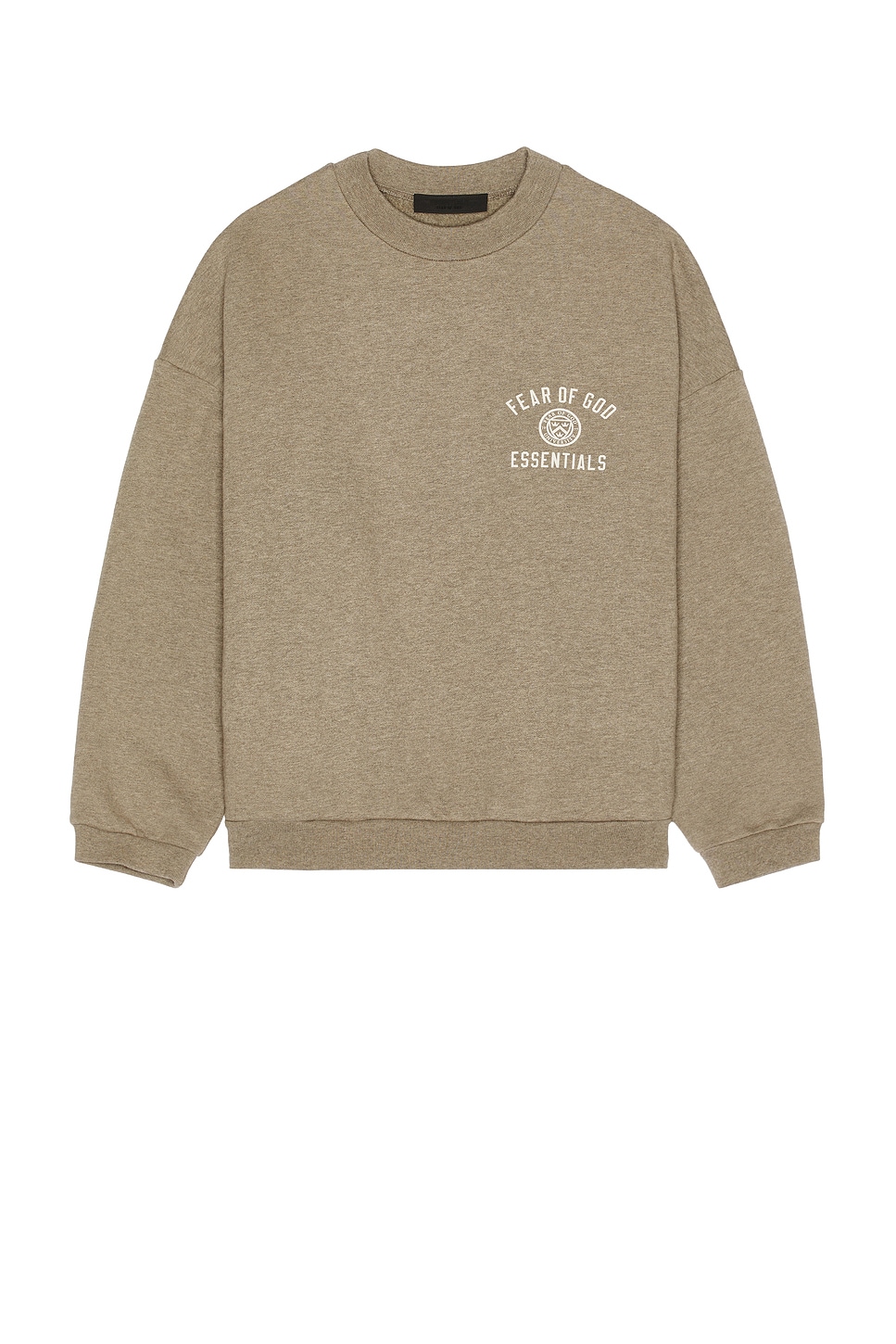 Image 1 of Fear of God ESSENTIALS Fleece Crewneck in Heather Gray