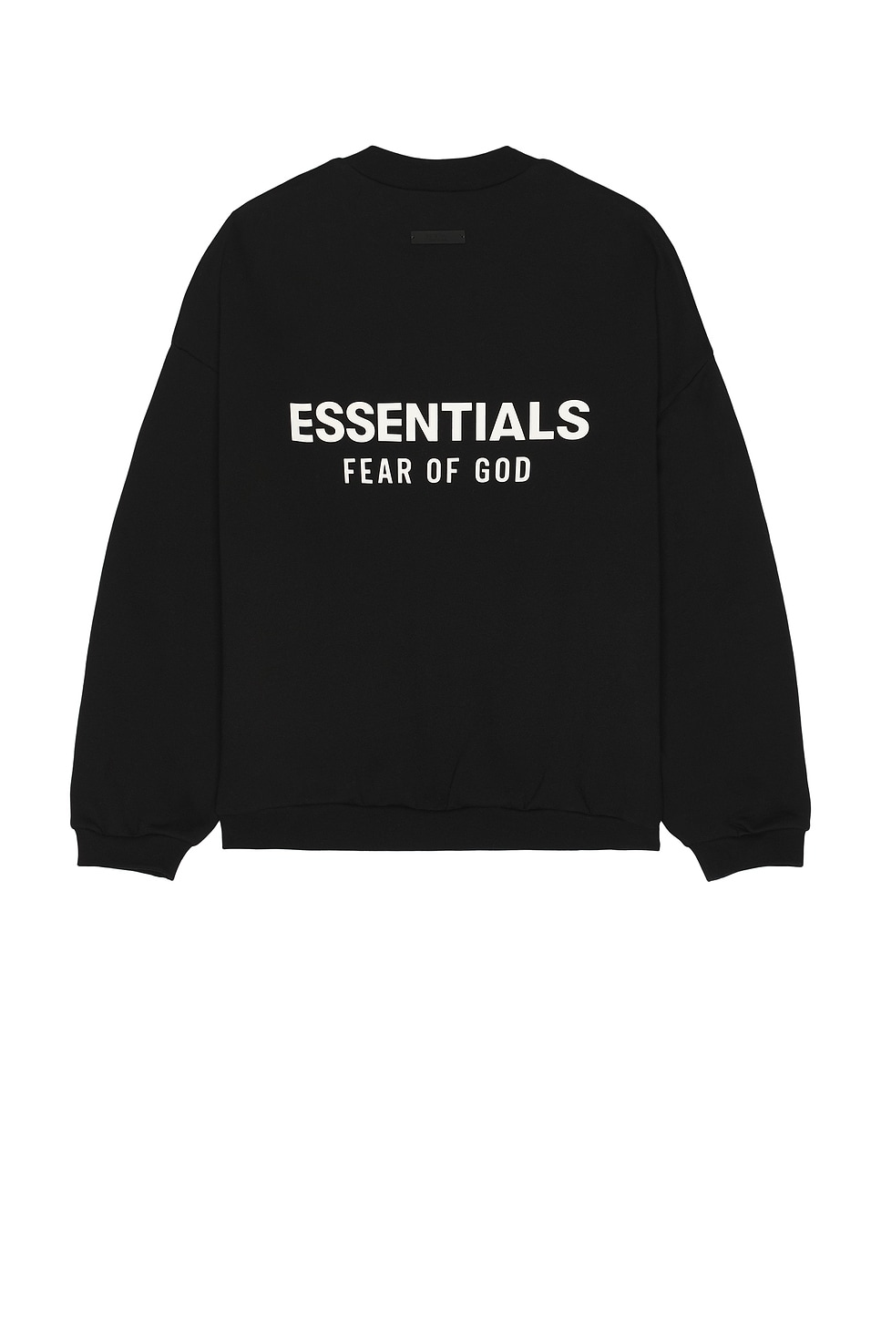 Image 1 of Fear of God ESSENTIALS Fleece Crewneck in Black