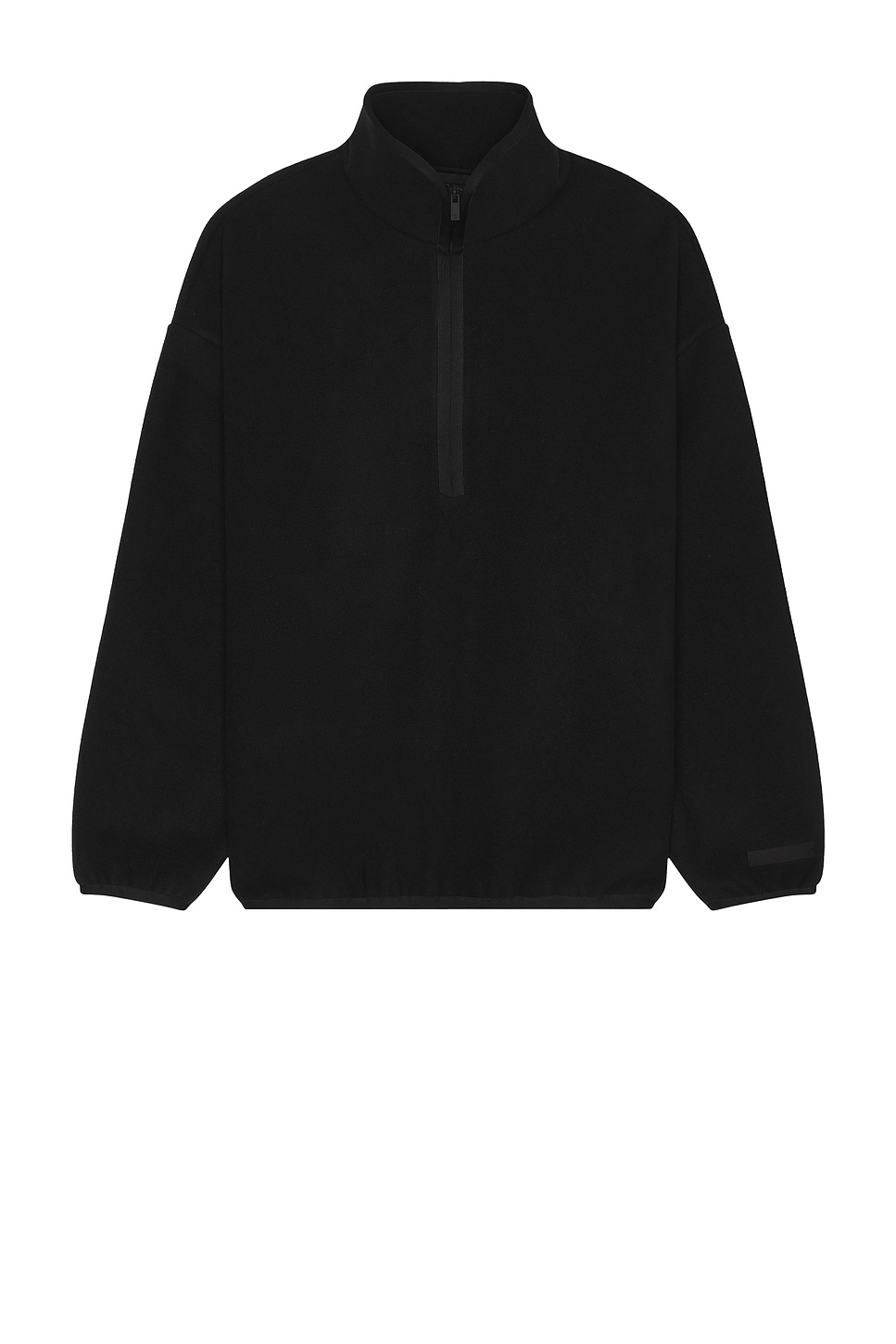 Image 1 of Fear of God ESSENTIALS Brushed Half Zip Pull Over in Black