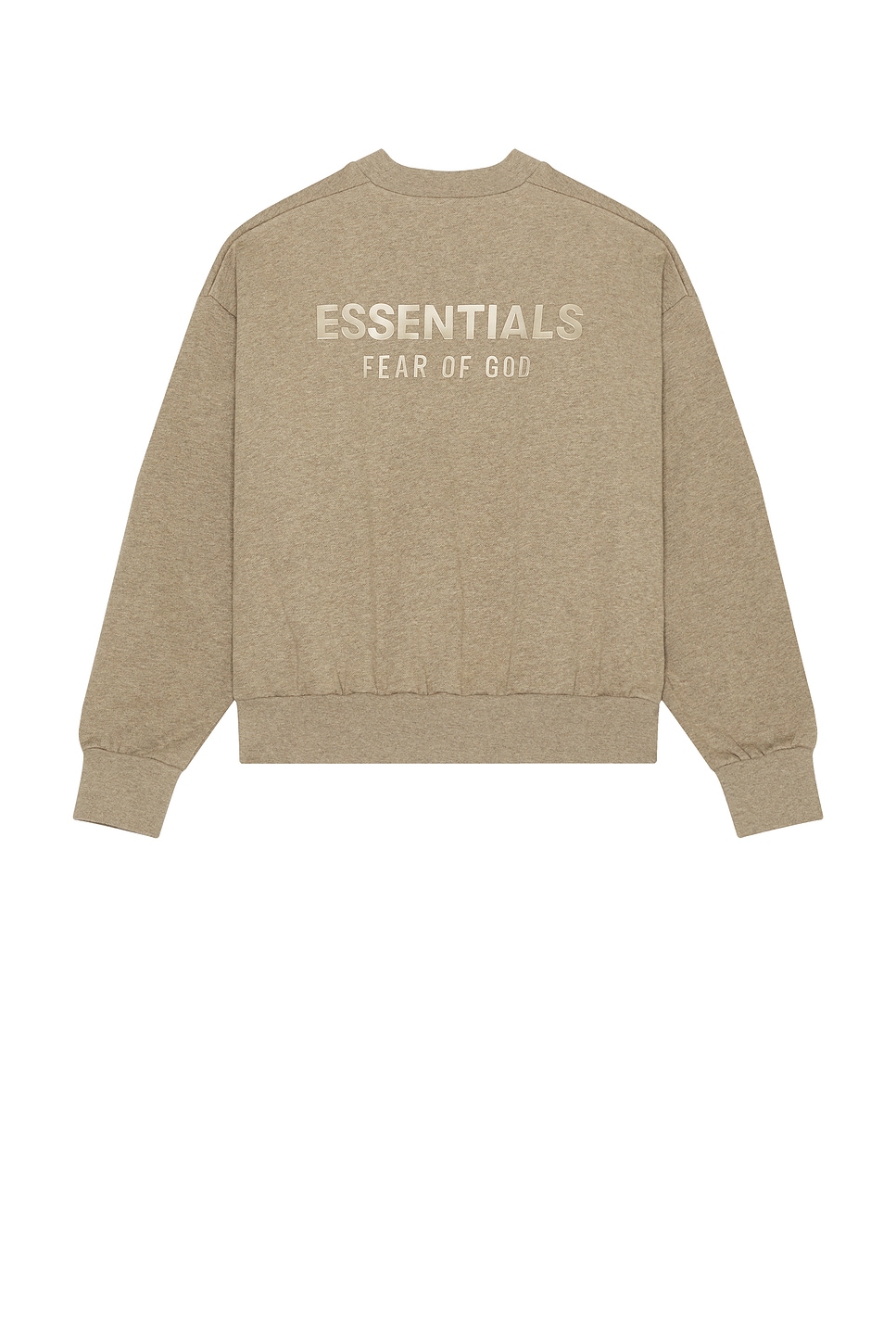 Image 1 of Fear of God ESSENTIALS Classic Fit Fleece Crewneck in Homestead Heather