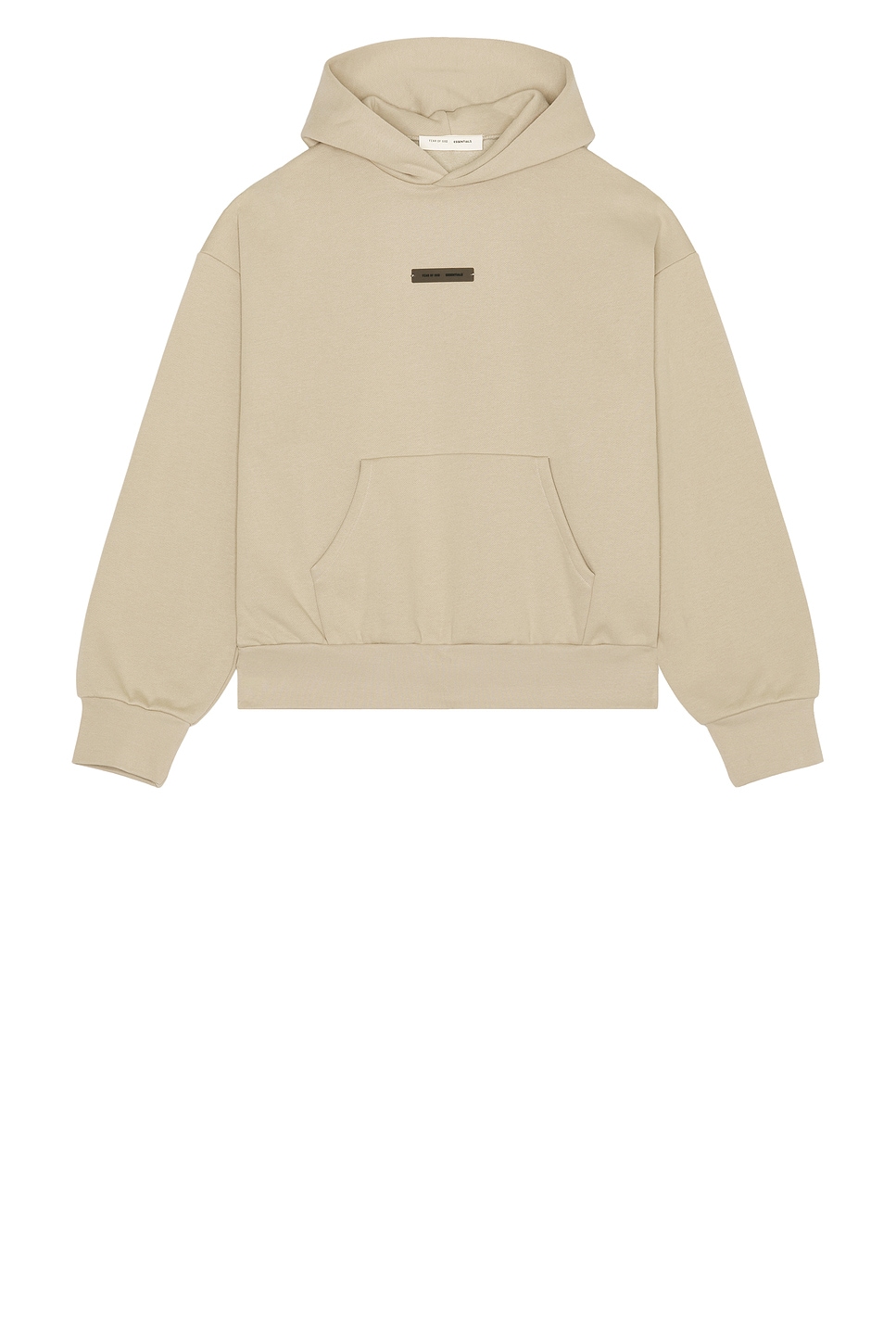 Image 1 of Fear of God ESSENTIALS Classic Fit Fleece Hoodie in Timber