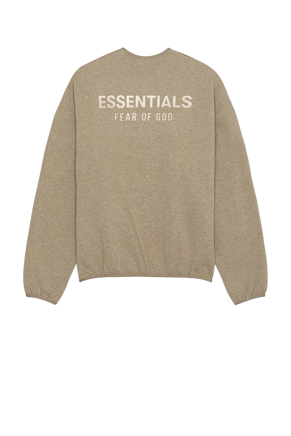 Image 1 of Fear of God ESSENTIALS Modern Fit Fleece Crewneck in Homestead Heather