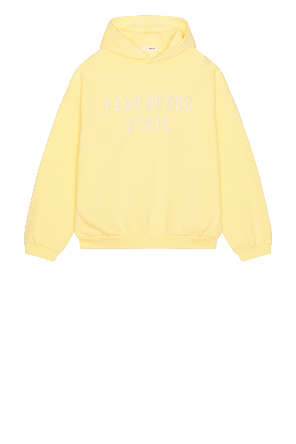 Image 1 of Fear of God ESSENTIALS 90S Fit Fleece Hoodie in Garden Yellow