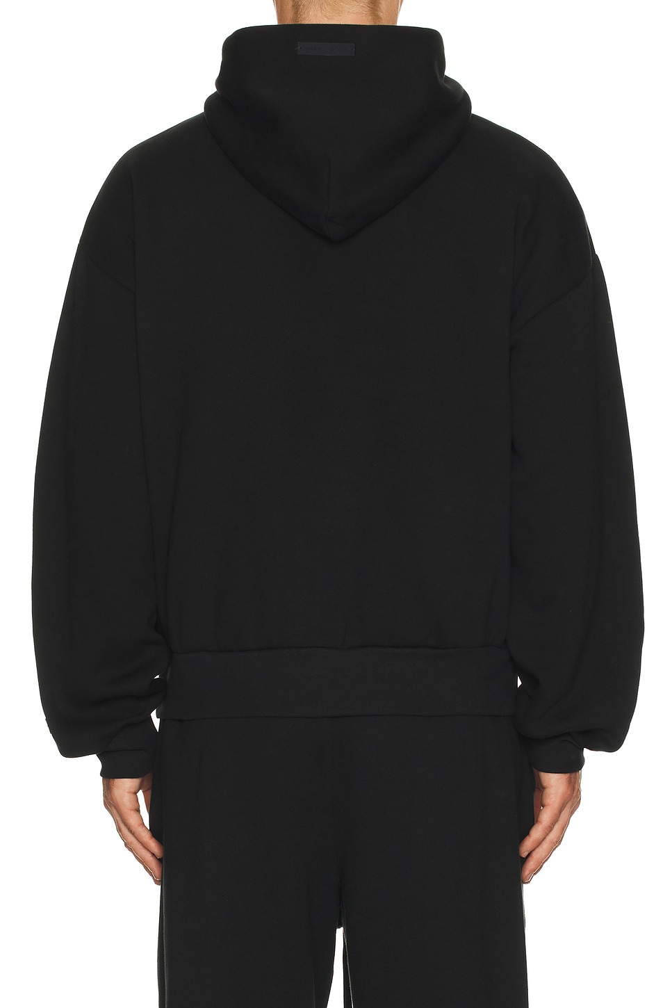 Fear of God ESSENTIALS Classic Hoodie in Vintage Black | FWRD