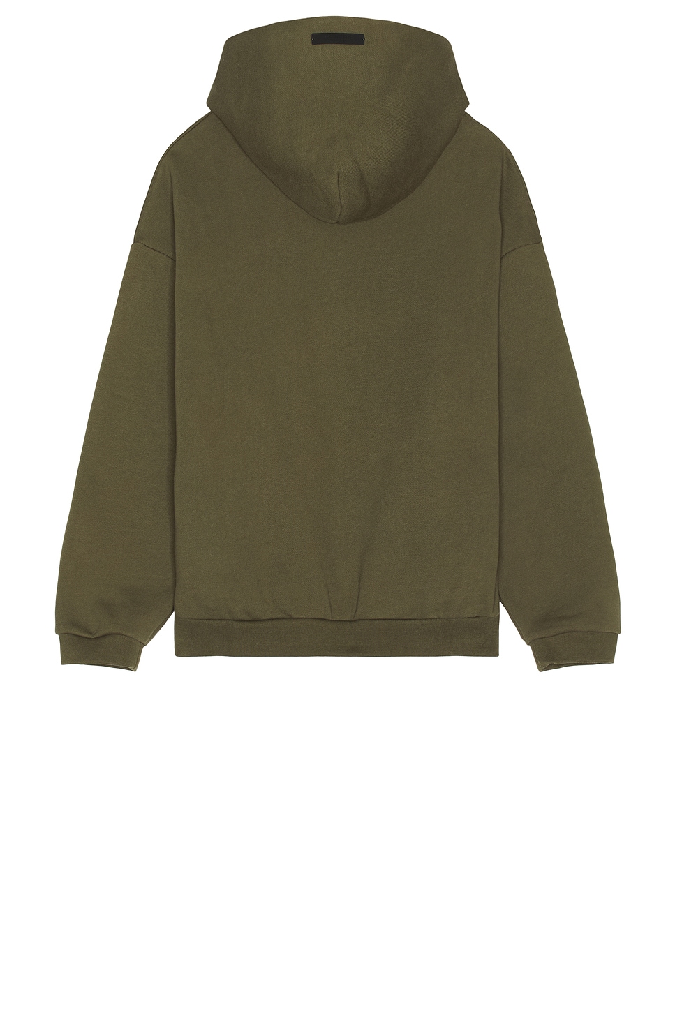 Shop Essentials Fleece Hoodie In Military