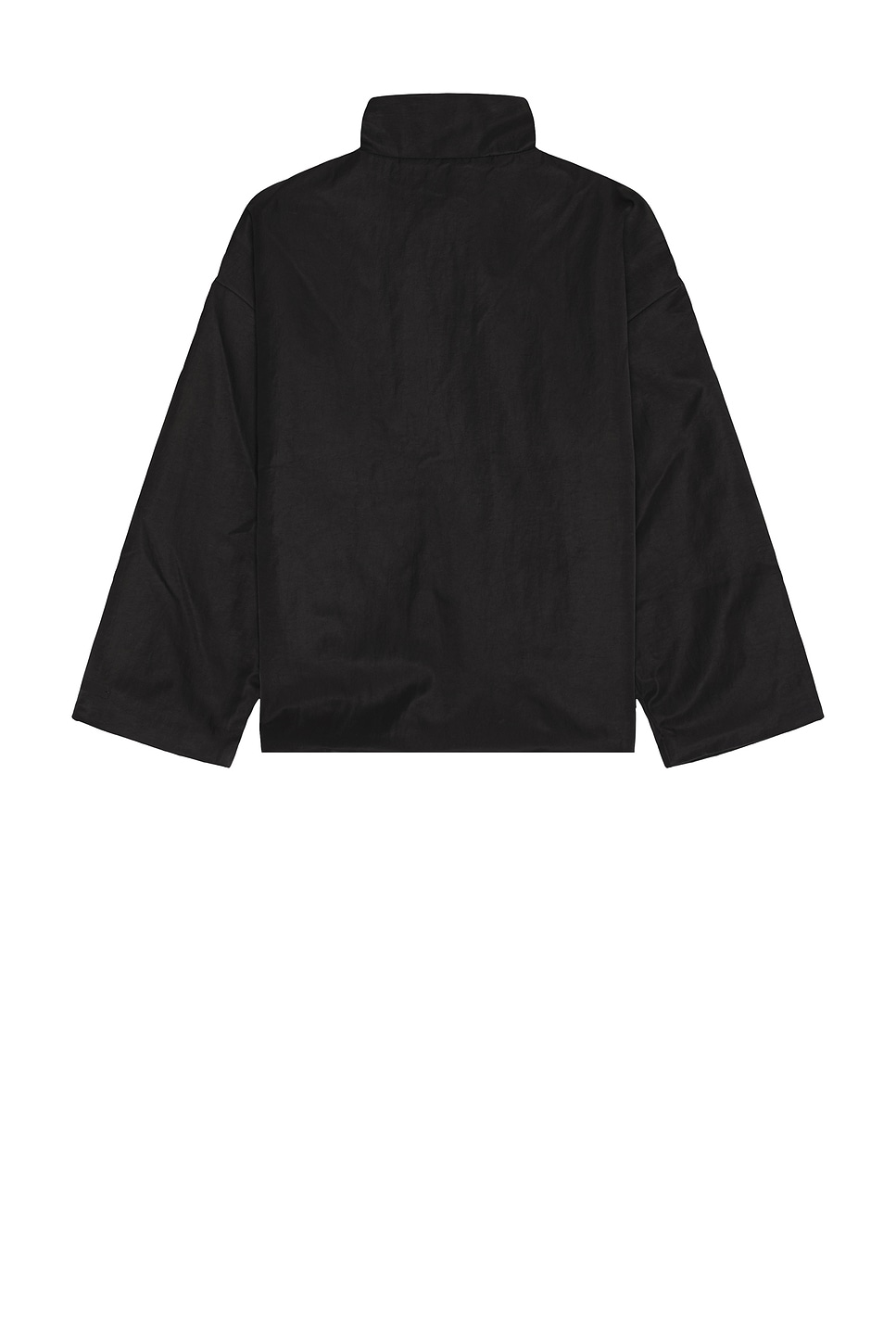 Shop Essentials Textured Nylon Halfzip Pullover In Black