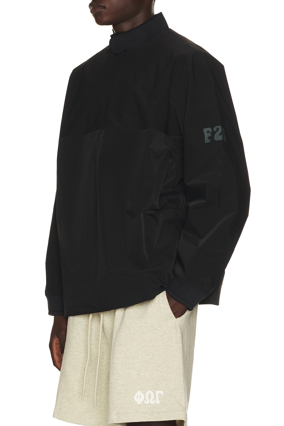 Essentials Half Zip Track Jacket In Black