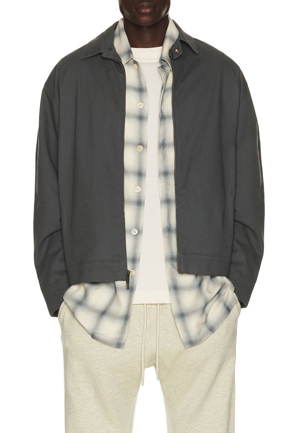 Essentials Work Jacket In Gray